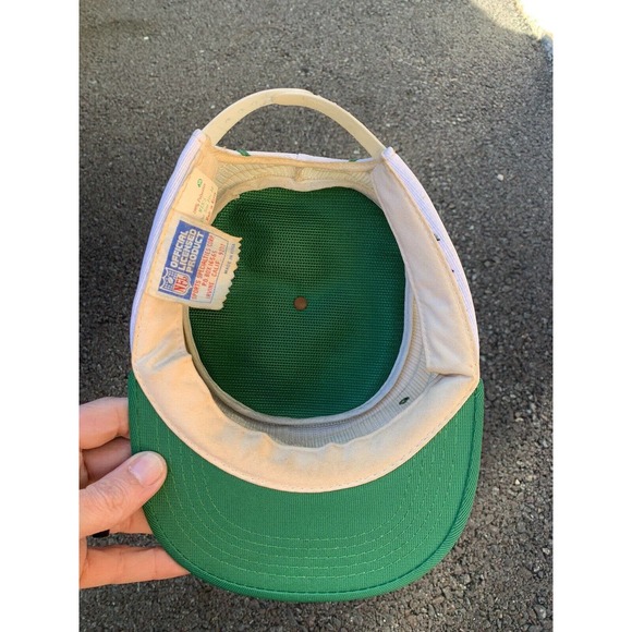 Vintage 80s NY Jets Sports Specialties Pill Box Snapback NFL Football Hat - Picture 6 of 8